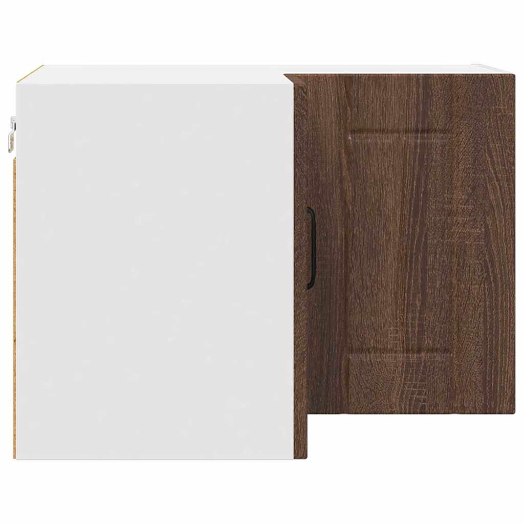 Vegghjørneskap LUCCA Brun eik 57 x 57 x 40 cm Konstruert tre