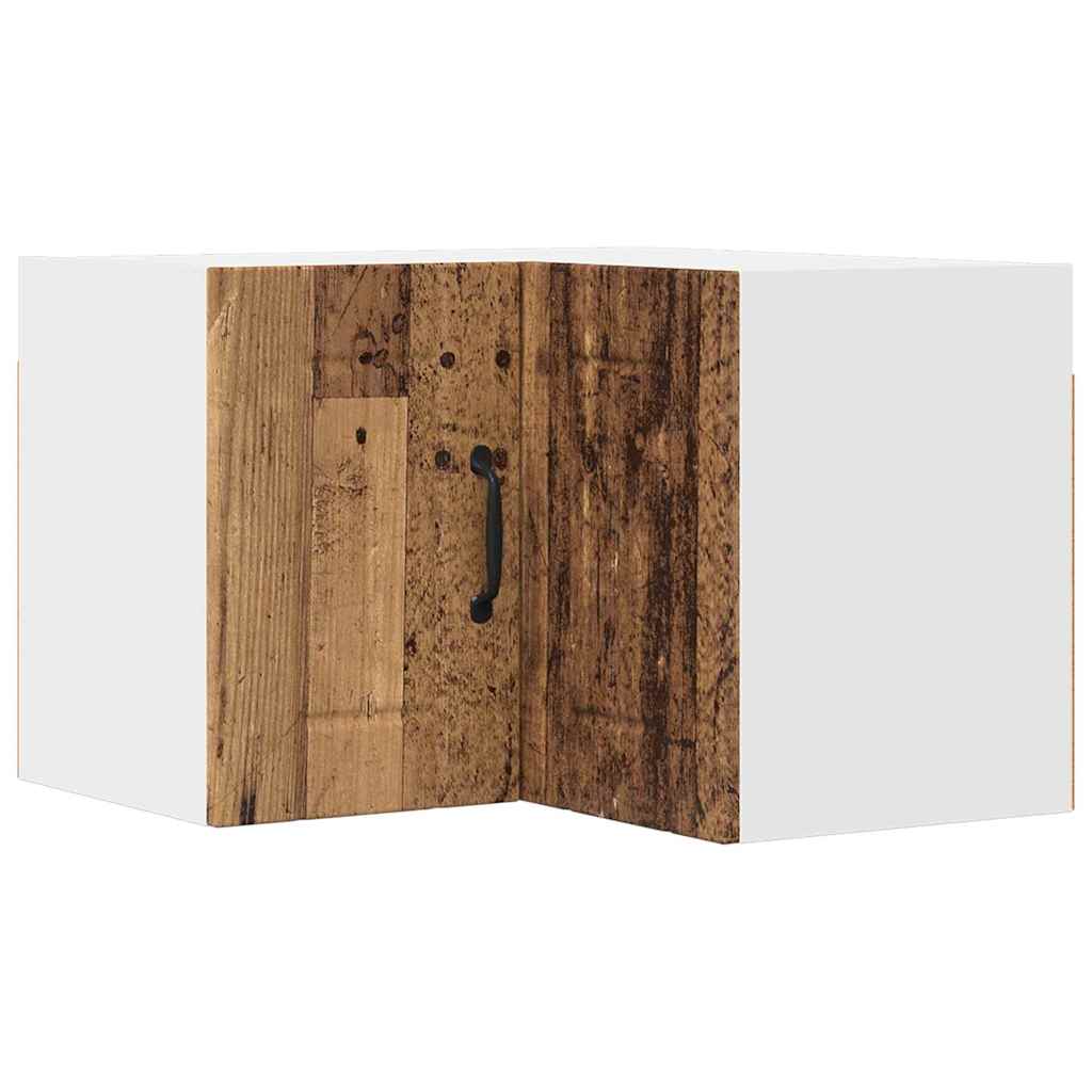 Vegghjørneskap LUCCA Gammelt tre 57 x 57 x 40 cm Konstruert tre