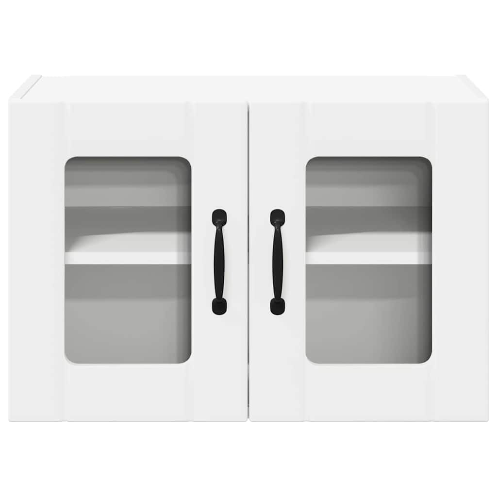 Vegghylle LUCCA 2 pcs Hvit 60 x 31 x 40 cm Konstruert tre