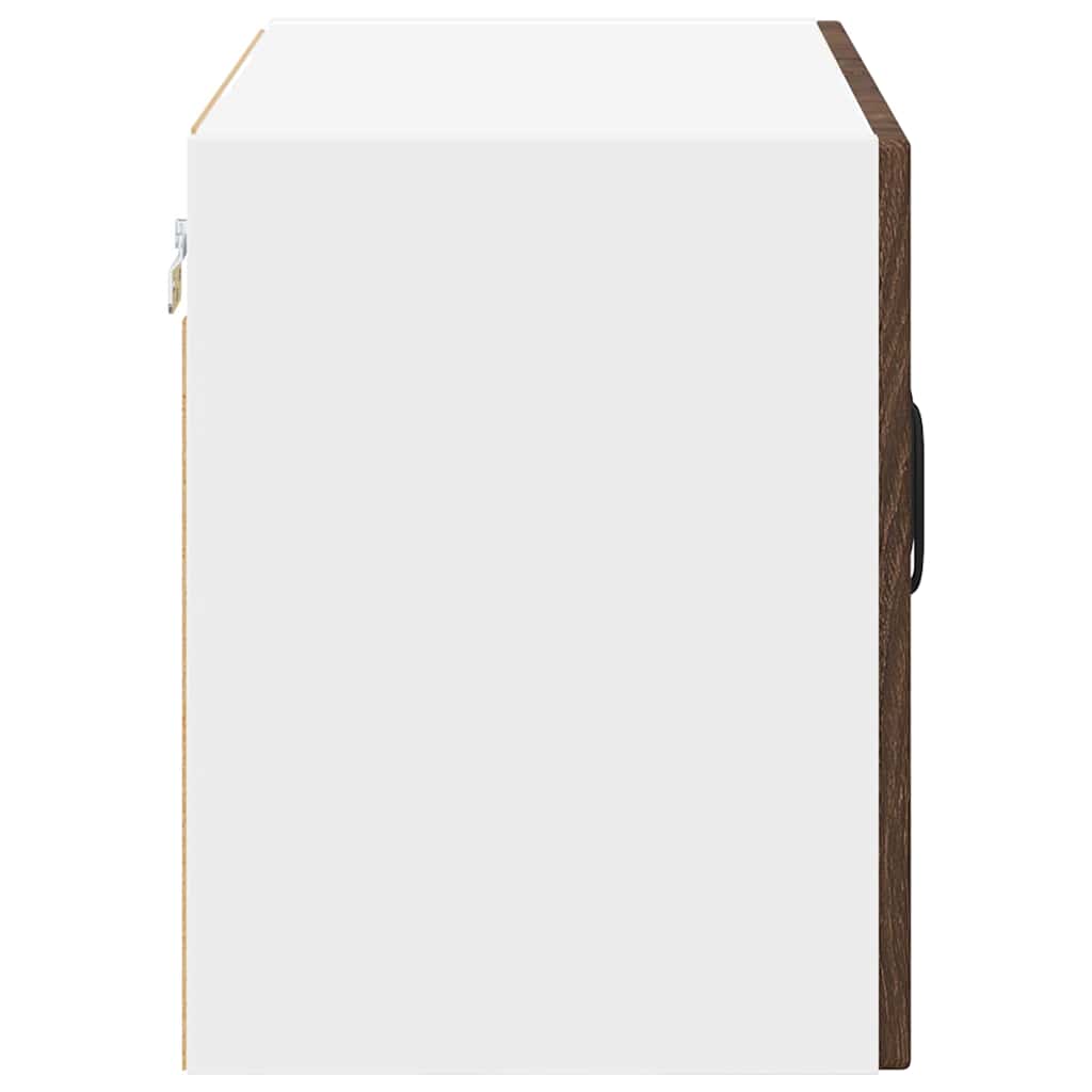 Vegghylle LUCCA 2 pcs Brun eik 60 x 31 x 40 cm Konstruert tre
