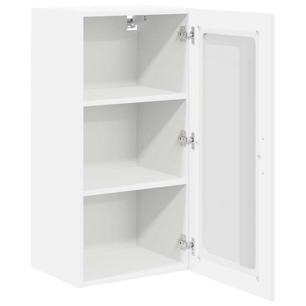 Vegghylle LUCCA Hvit 40 x 31 x 80 cm Konstruert tre