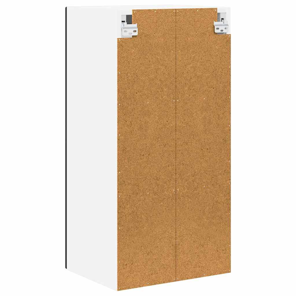 Vegghylle LUCCA 2 pcs Svart 40 x 31 x 80 cm Konstruert tre