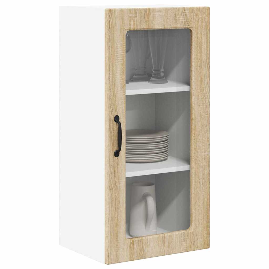 Vegghylle LUCCA Sonoma eik 40 x 31 x 80 cm Konstruert tre