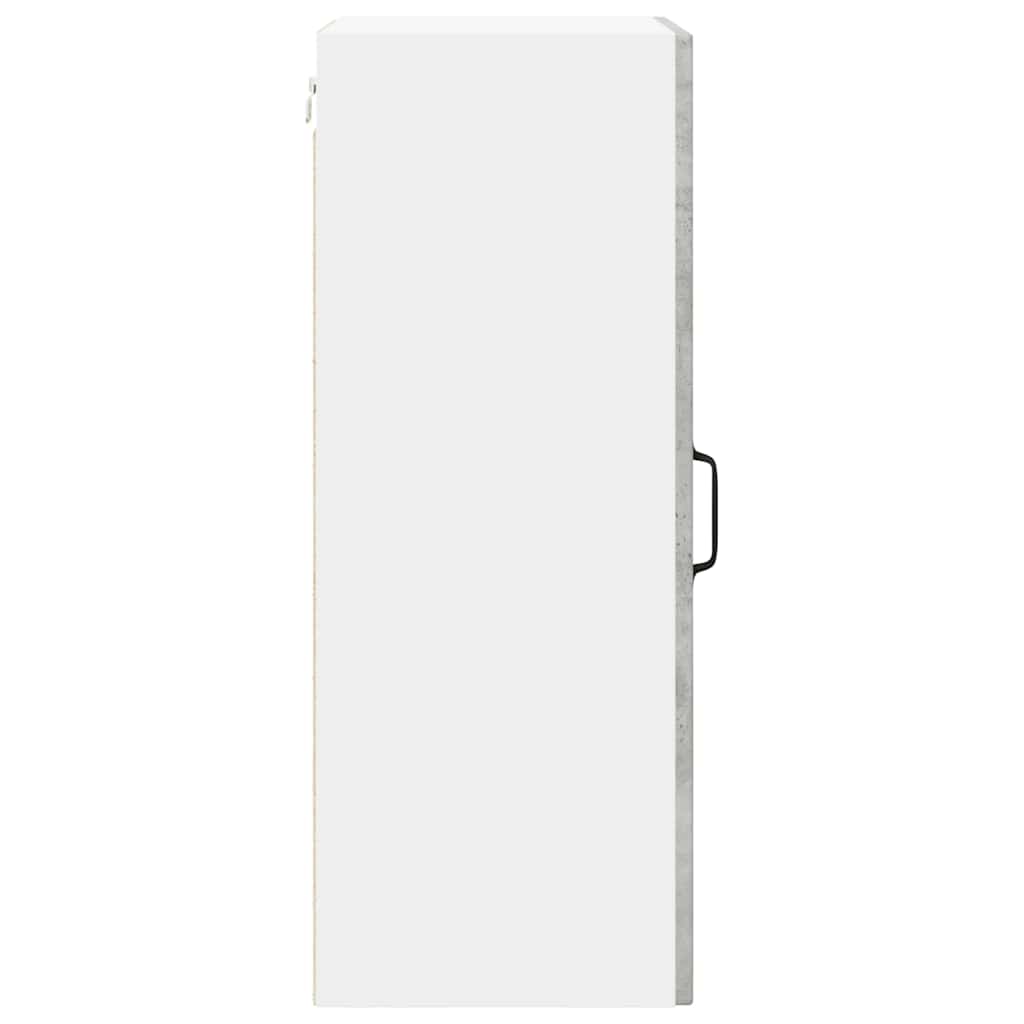Vegghylle LUCCA 2 pcs Betonggrå 40 x 31 x 80 cm Konstruert tre