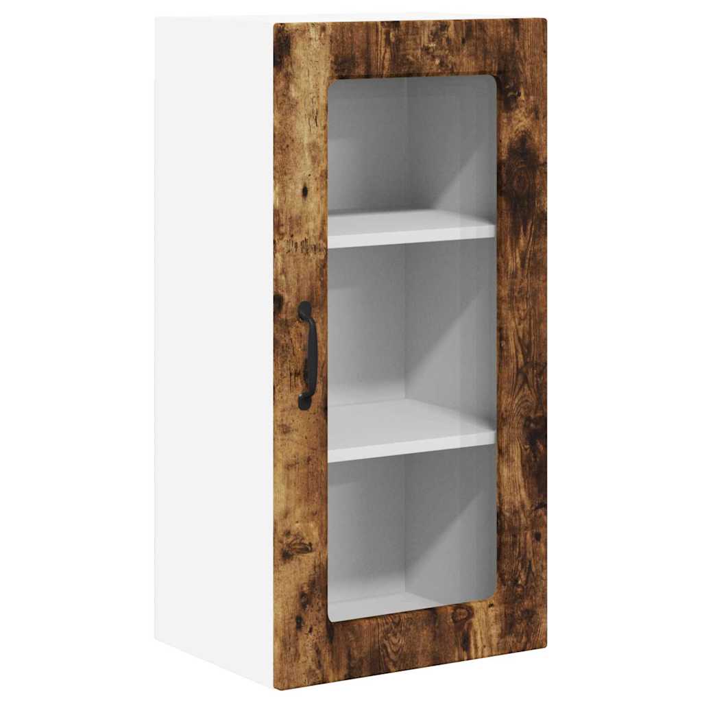 Vegghylle LUCCA Røkt Eik 40 x 31 x 80 cm Konstruert tre