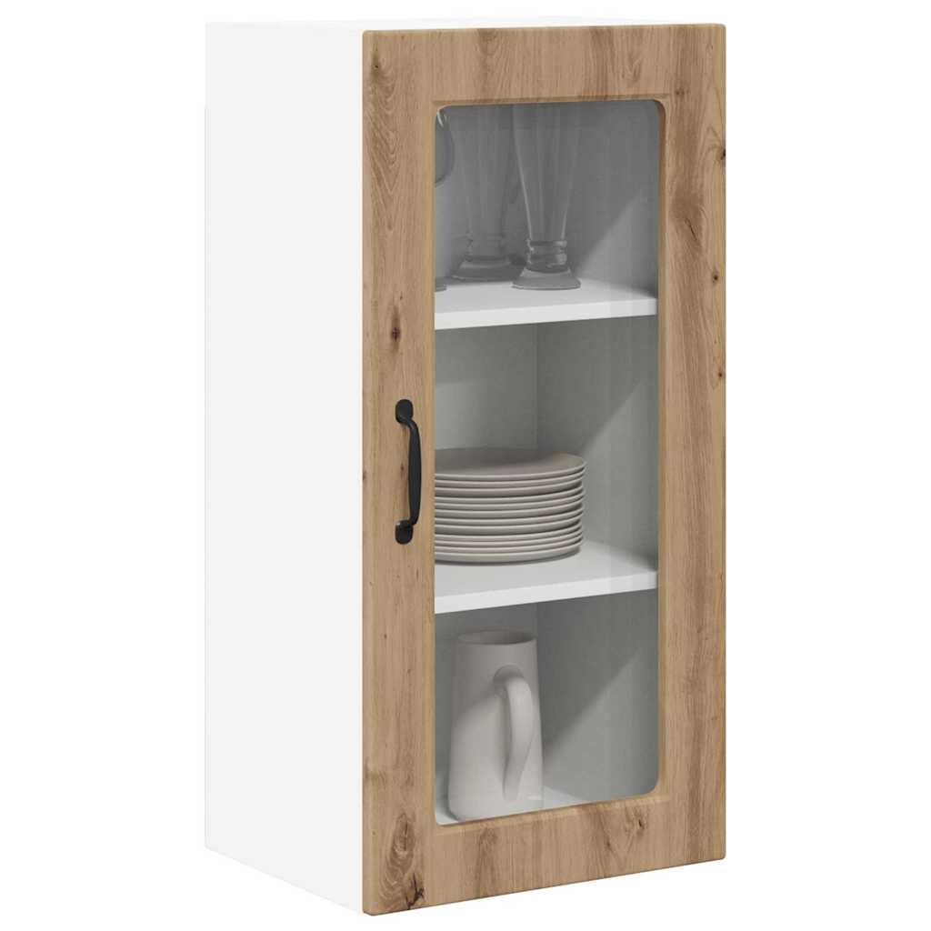 Vegghylle LUCCA 2 pcs Artisan eik 40 x 31 x 80 cm