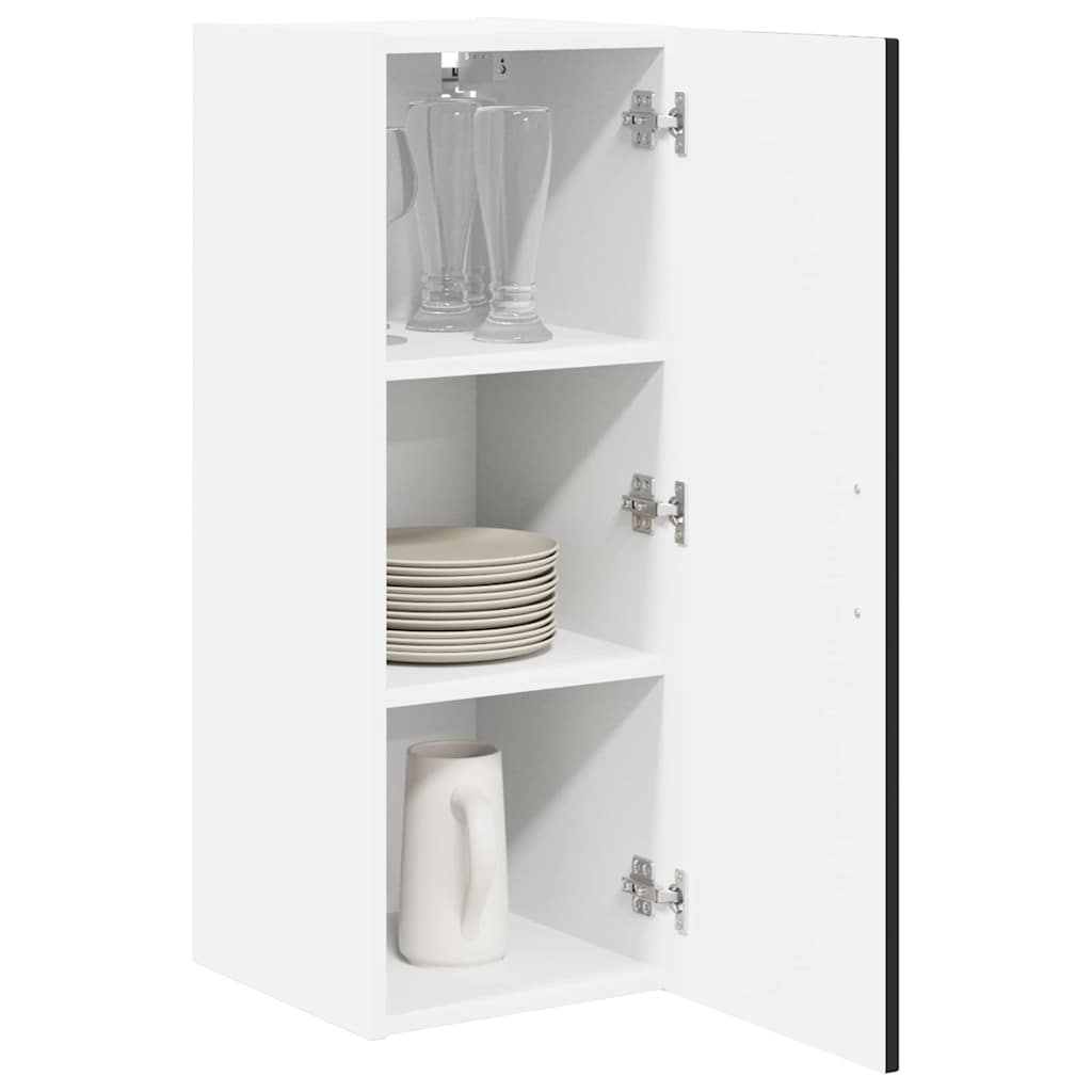 Veggskap LUCCA Svart 30 x 31 x 80 cm Konstruert tre