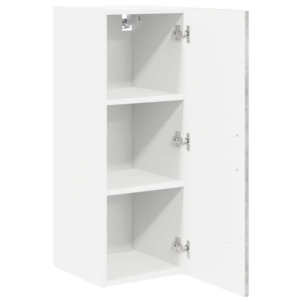 Veggskap LUCCA 2 pcs Betonggrå 30 x 31 x 80 cm Konstruert tre