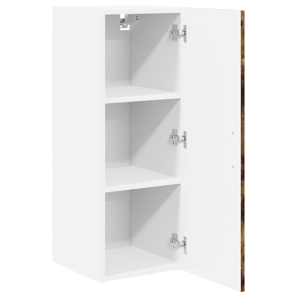 Kjøkkenskap 2 pcs Røkt eik 30 x 31 x 80 cm Konstruert tre