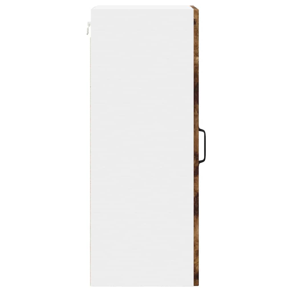 Kjøkkenskap 2 pcs Røkt eik 30 x 31 x 80 cm Konstruert tre