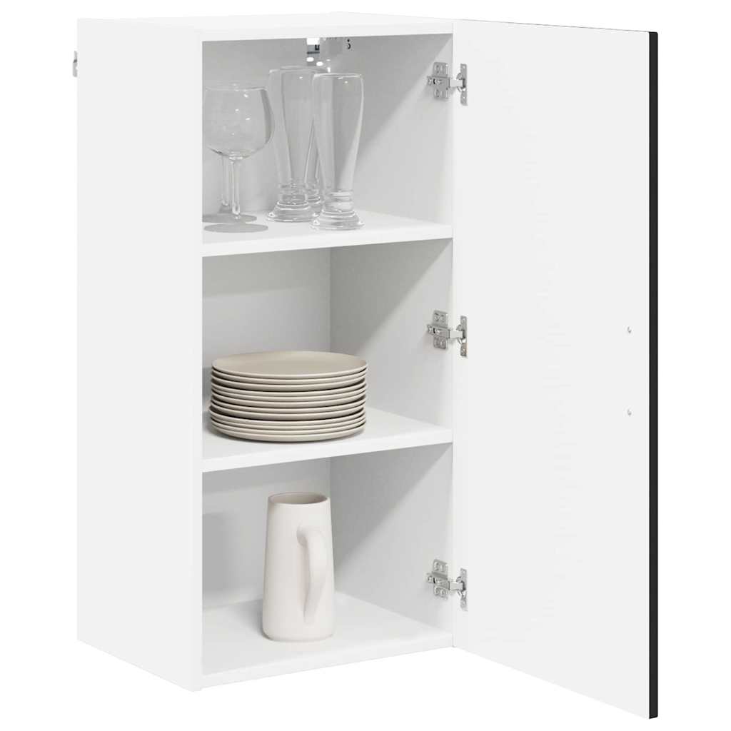 Veggskap LUCCA Svart 40 x 31 x 80 cm Konstruert tre