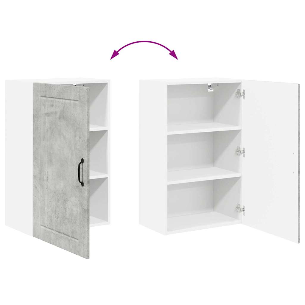 Veggskap LUCCA Betonggrå 50 x 31 x 80 cm Konstruert tre