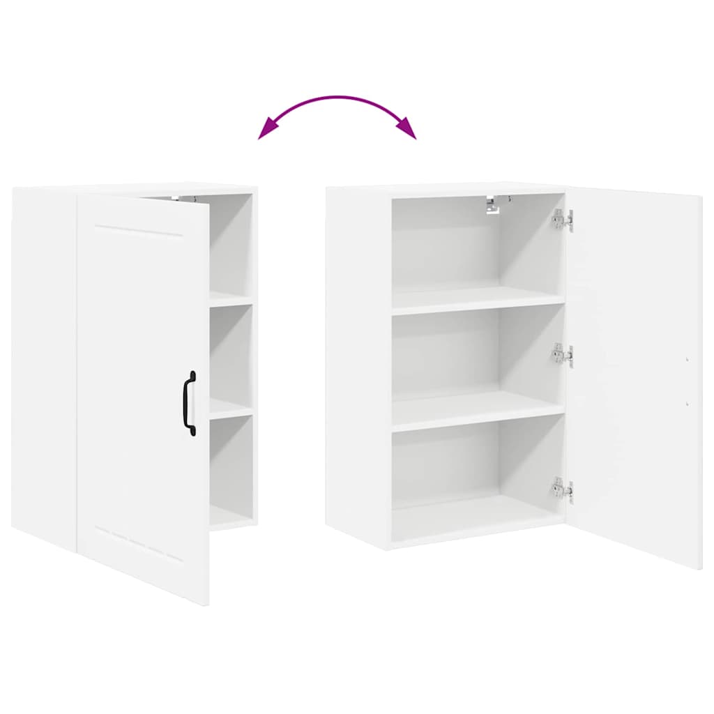 Veggskap LUCCA Høgglans hvit 50 x 31 x 80 cm Konstruert tre