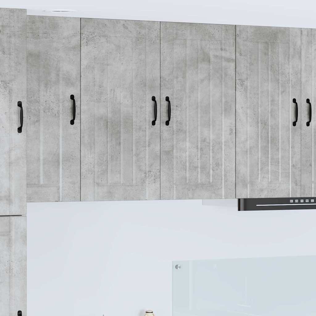 Veggskap LUCCA Betonggrå 80 x 31 x 80 cm Konstruert tre