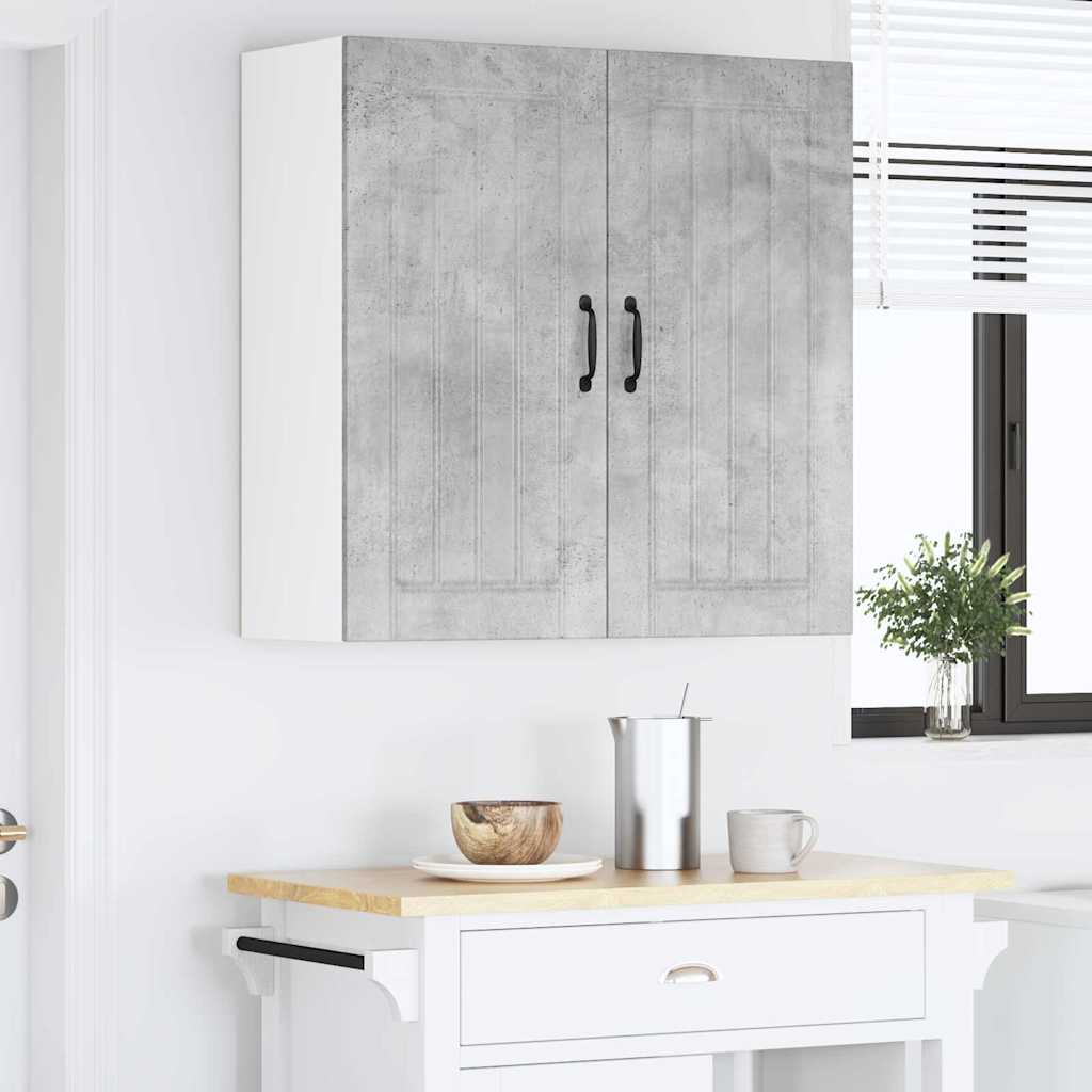 Veggskap LUCCA Betonggrå 80 x 31 x 80 cm Konstruert tre