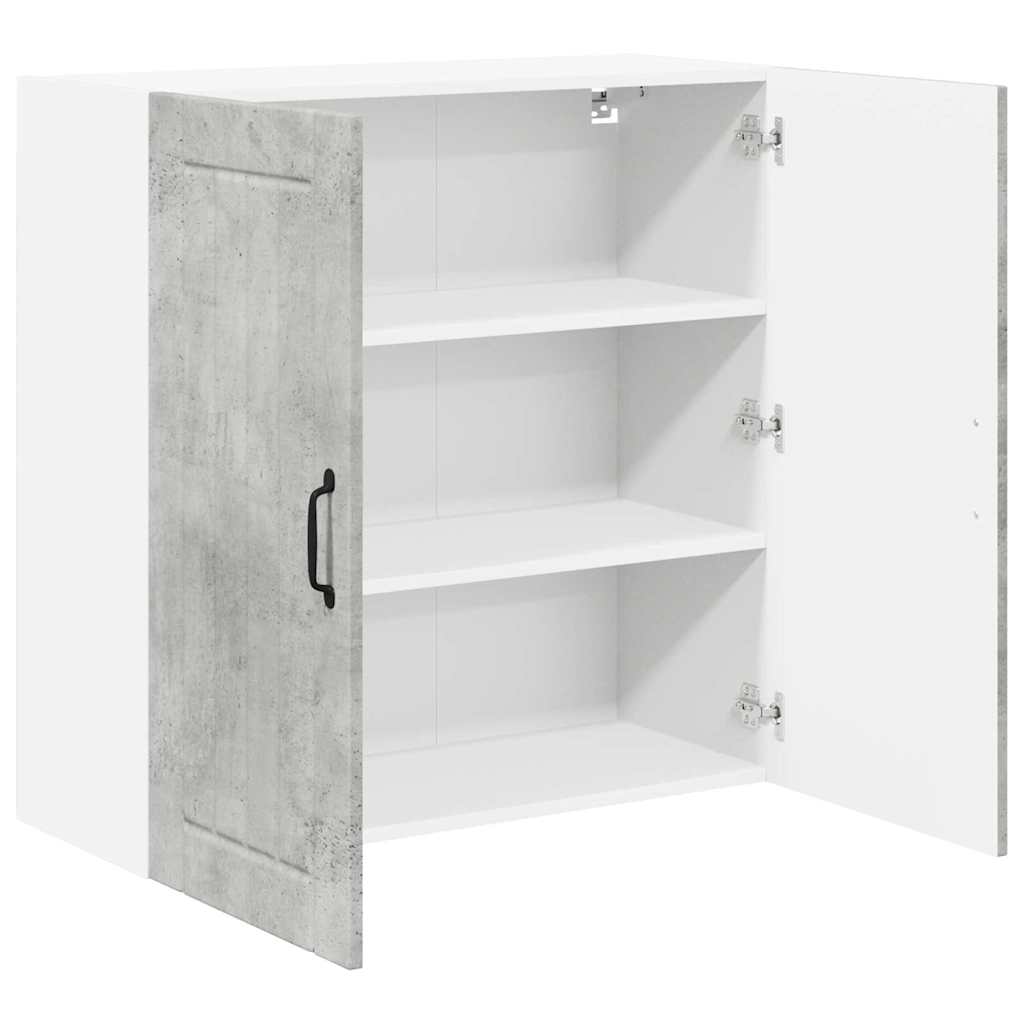 Veggskap LUCCA Betonggrå 80 x 31 x 80 cm Konstruert tre