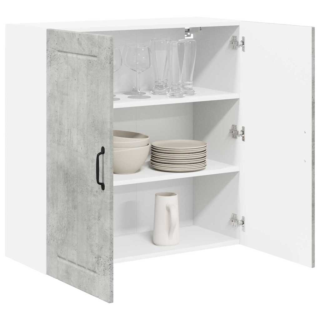 Veggskap LUCCA Betonggrå 80 x 31 x 80 cm Konstruert tre