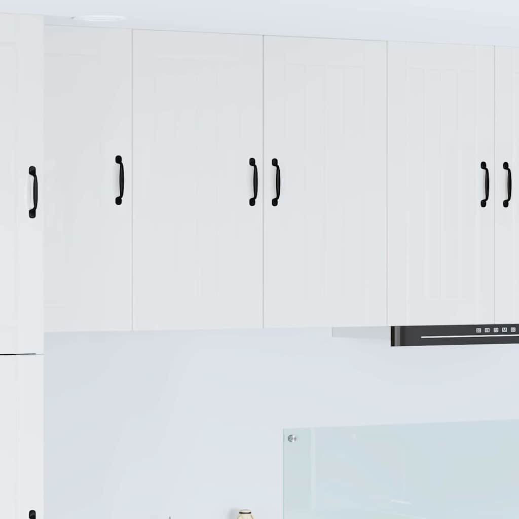 Veggskap LUCCA Høgglans hvit 80 x 31 x 80 cm Konstruert tre