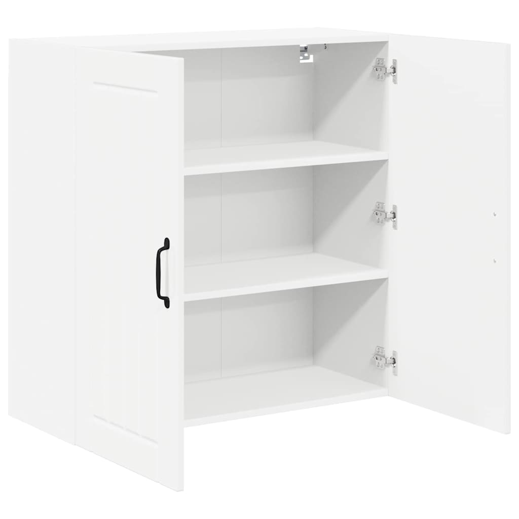 Veggskap LUCCA Høgglans hvit 80 x 31 x 80 cm Konstruert tre