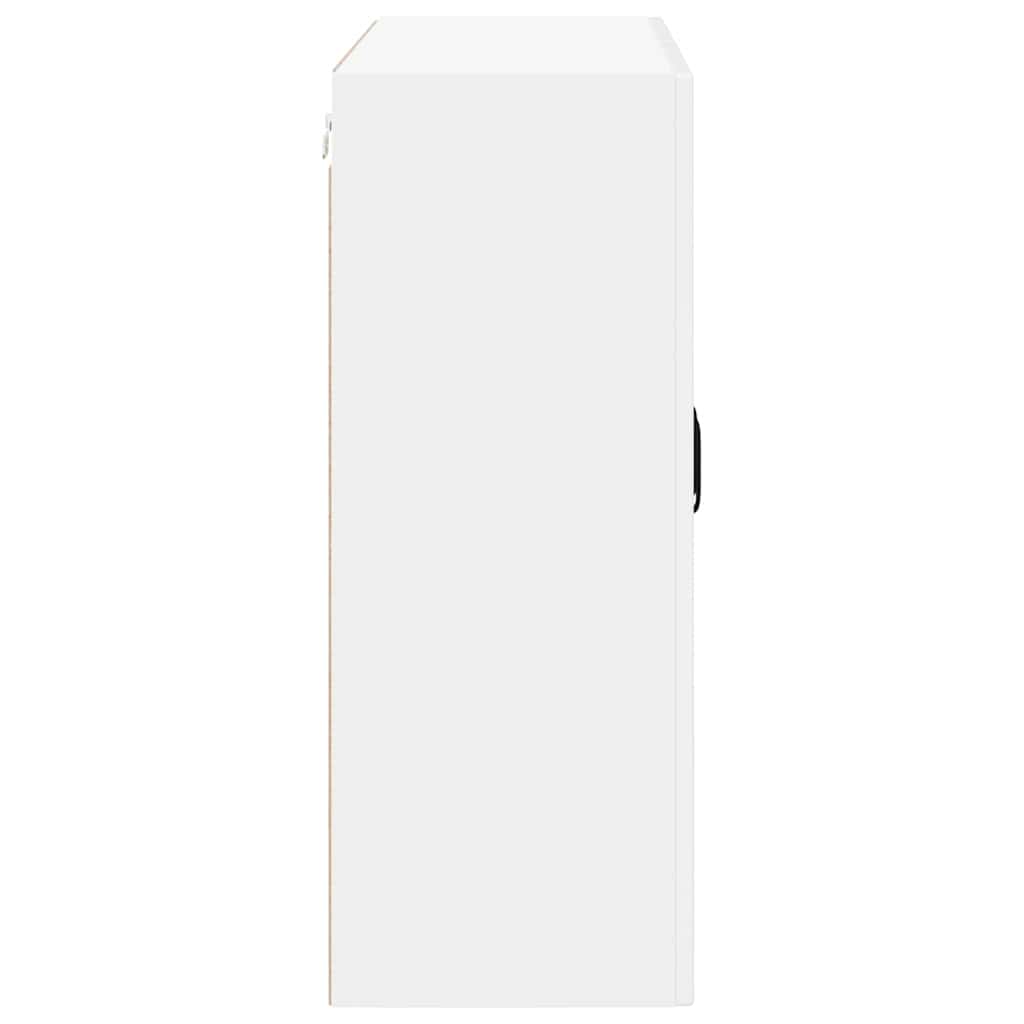 Veggskap LUCCA Høgglans hvit 80 x 31 x 80 cm Konstruert tre