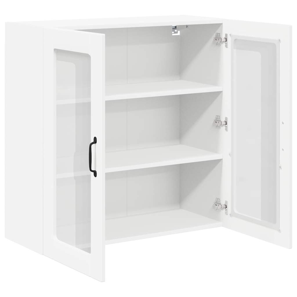 Vegghylle LUCCA Hvit 80 x 31 x 80 cm Konstruert tre