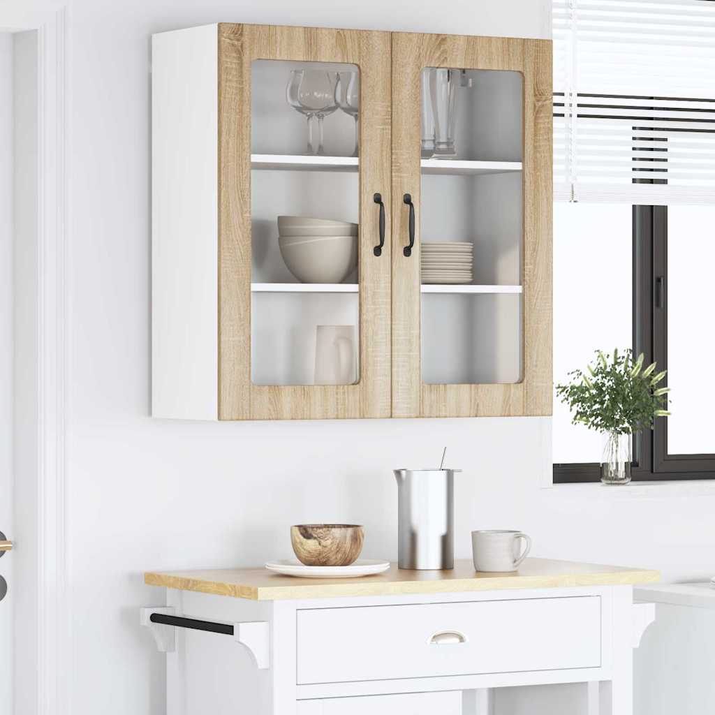 Vegghylle LUCCA Sonoma eik 80 x 31 x 80 cm Konstruert tre