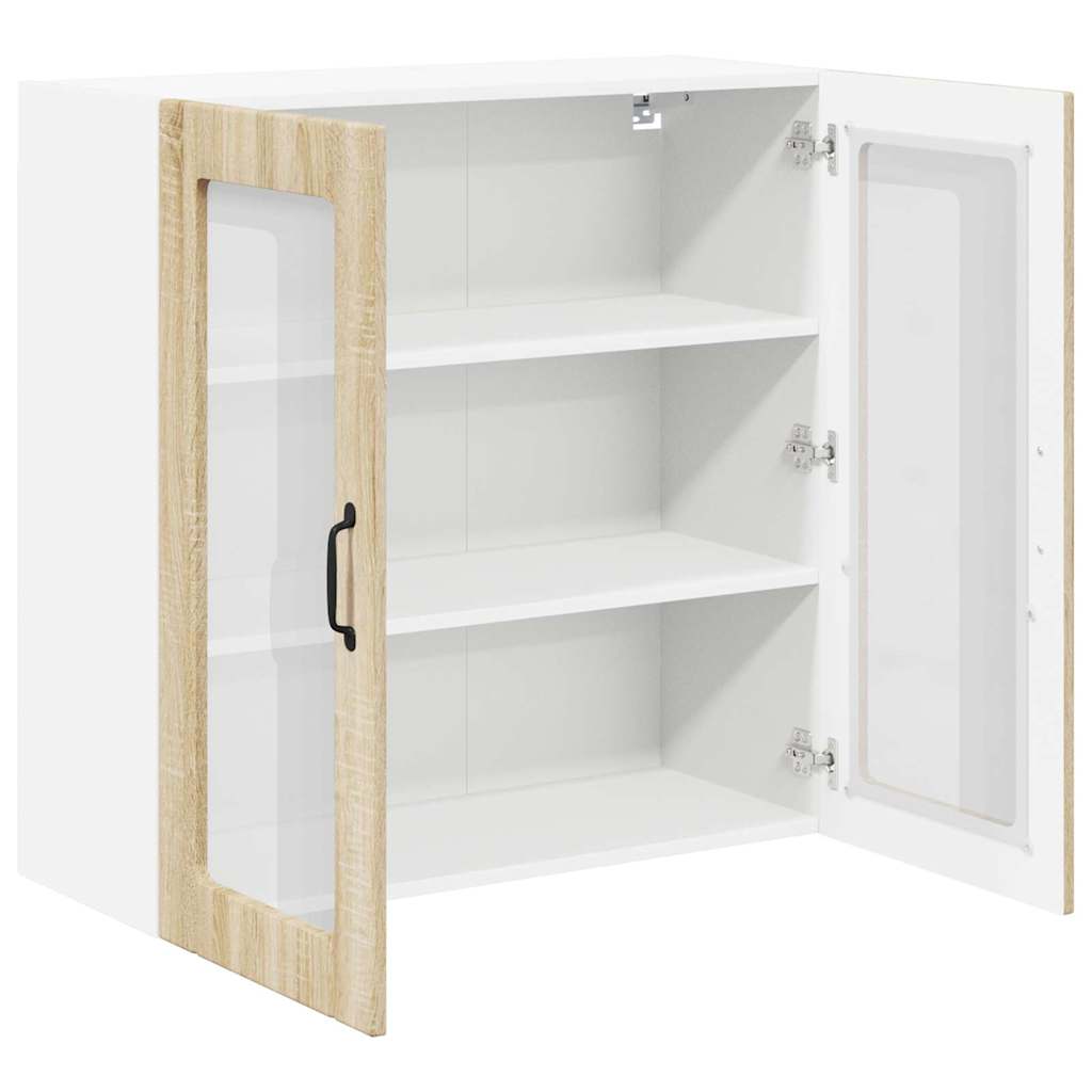 Vegghylle LUCCA Sonoma eik 80 x 31 x 80 cm Konstruert tre