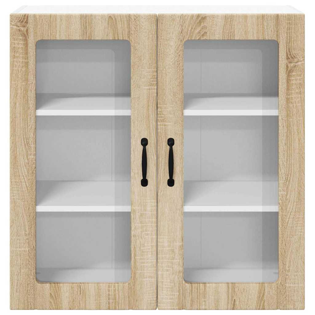 Vegghylle LUCCA Sonoma eik 80 x 31 x 80 cm Konstruert tre