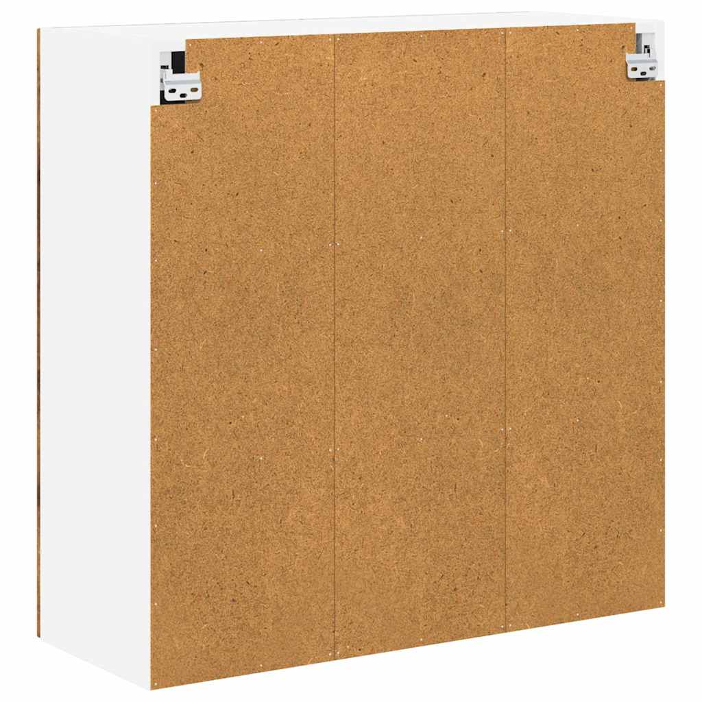 Vegghylle LUCCA Røkt Eik 80 x 31 x 80 cm Konstruert tre