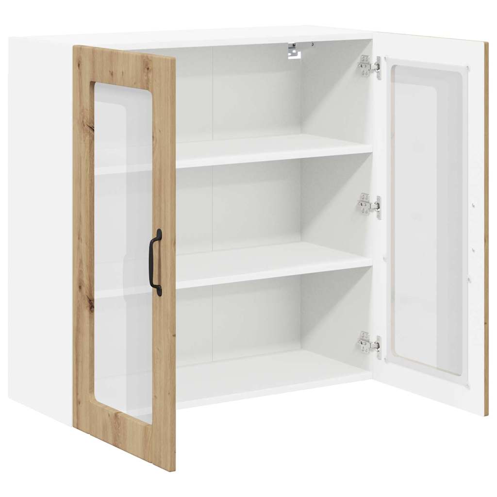 Vegghylle LUCCA Artisan eik 80 x 31 x 80 cm Konstruert tre