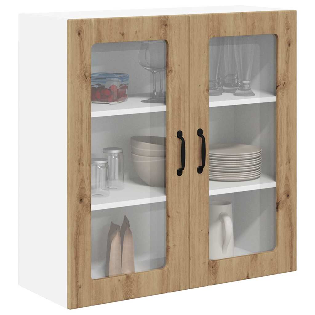 Vegghylle LUCCA Artisan eik 80 x 31 x 80 cm Konstruert tre