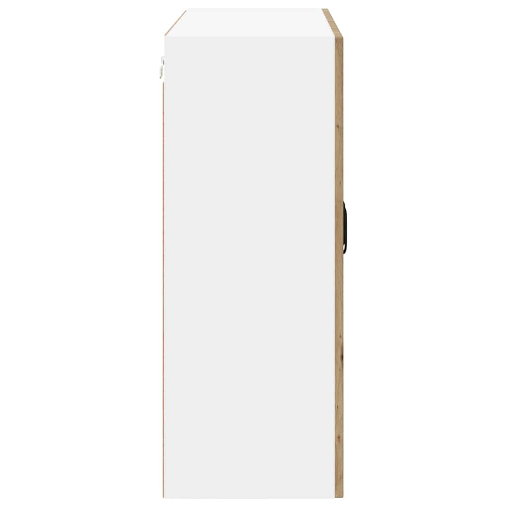 Vegghylle LUCCA Artisan eik 80 x 31 x 80 cm Konstruert tre