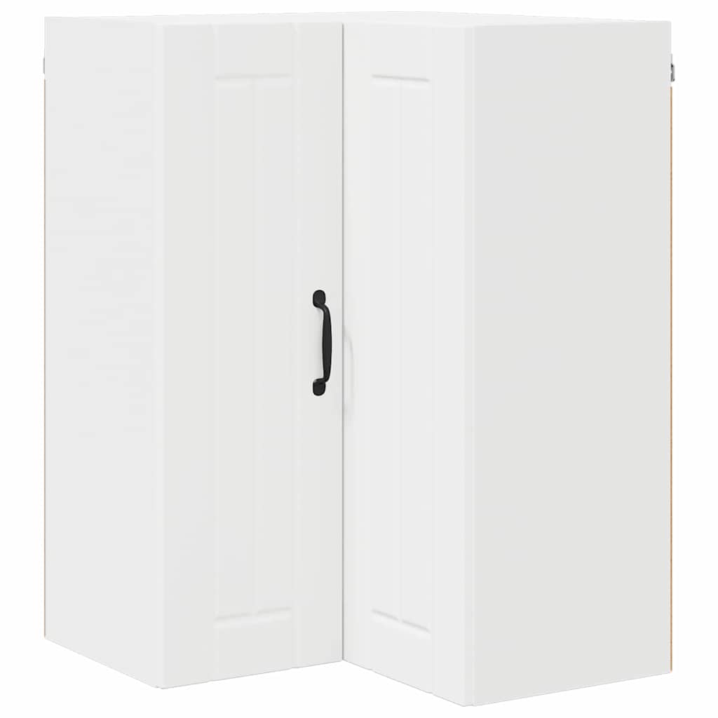 Vegghjørneskap LUCCA Hvit 57 x 57 x 80 cm Konstruert tre