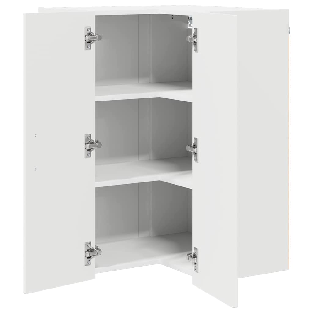 Vegghjørneskap LUCCA Hvit 57 x 57 x 80 cm Konstruert tre