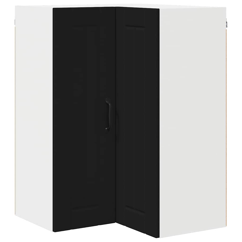 Vegghjørneskap LUCCA Svart 57 x 57 x 80 cm Konstruert tre