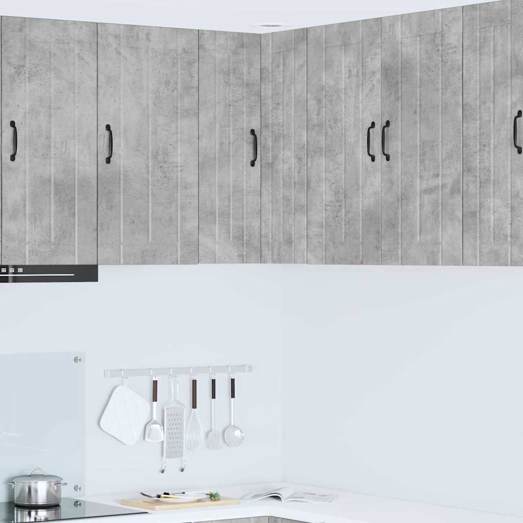 Vegghjørneskap LUCCA Betonggrå 57 x 57 x 80 cm Konstruert tre
