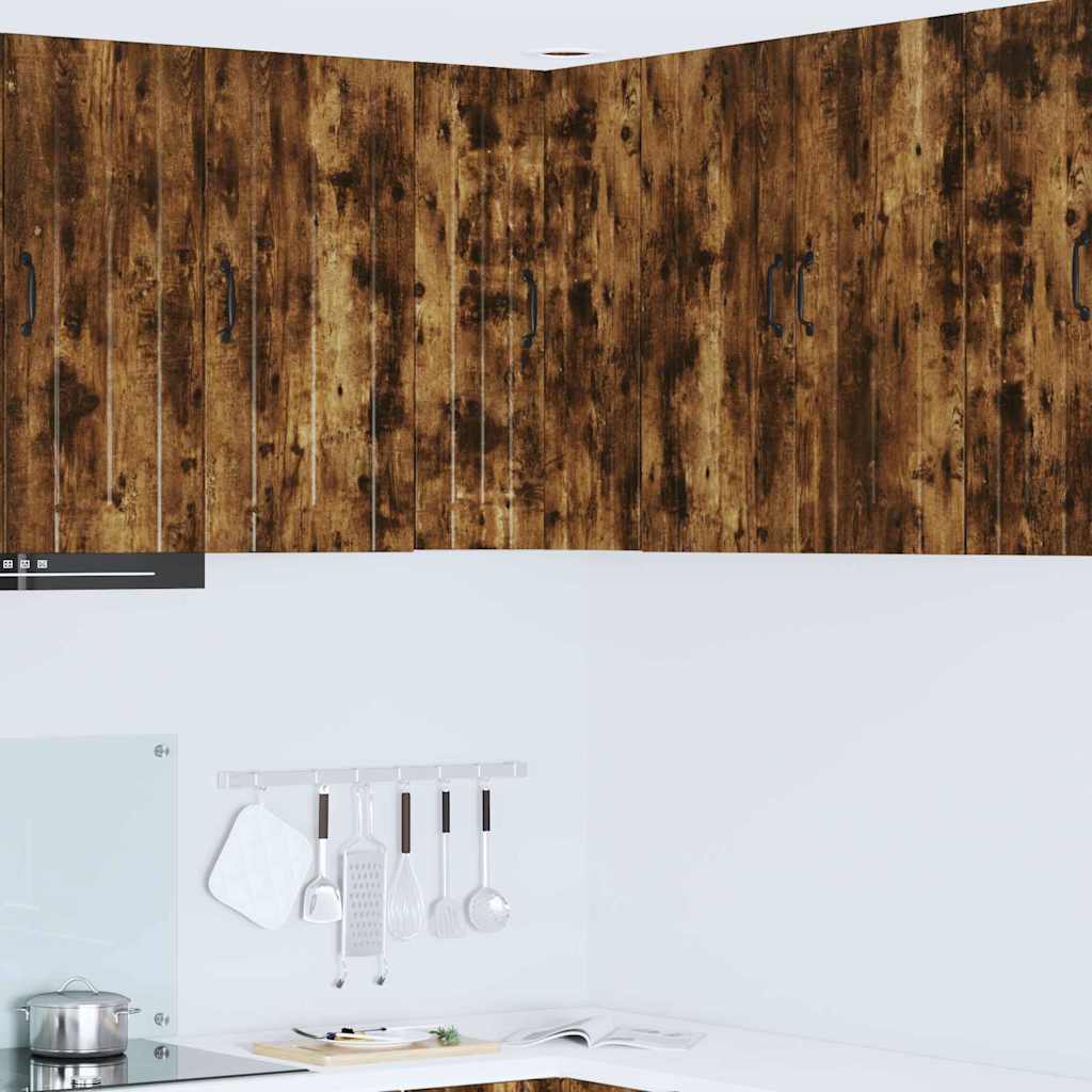 Vegghjørneskap LUCCA Røkt Eik 57 x 57 x 80 cm Konstruert tre