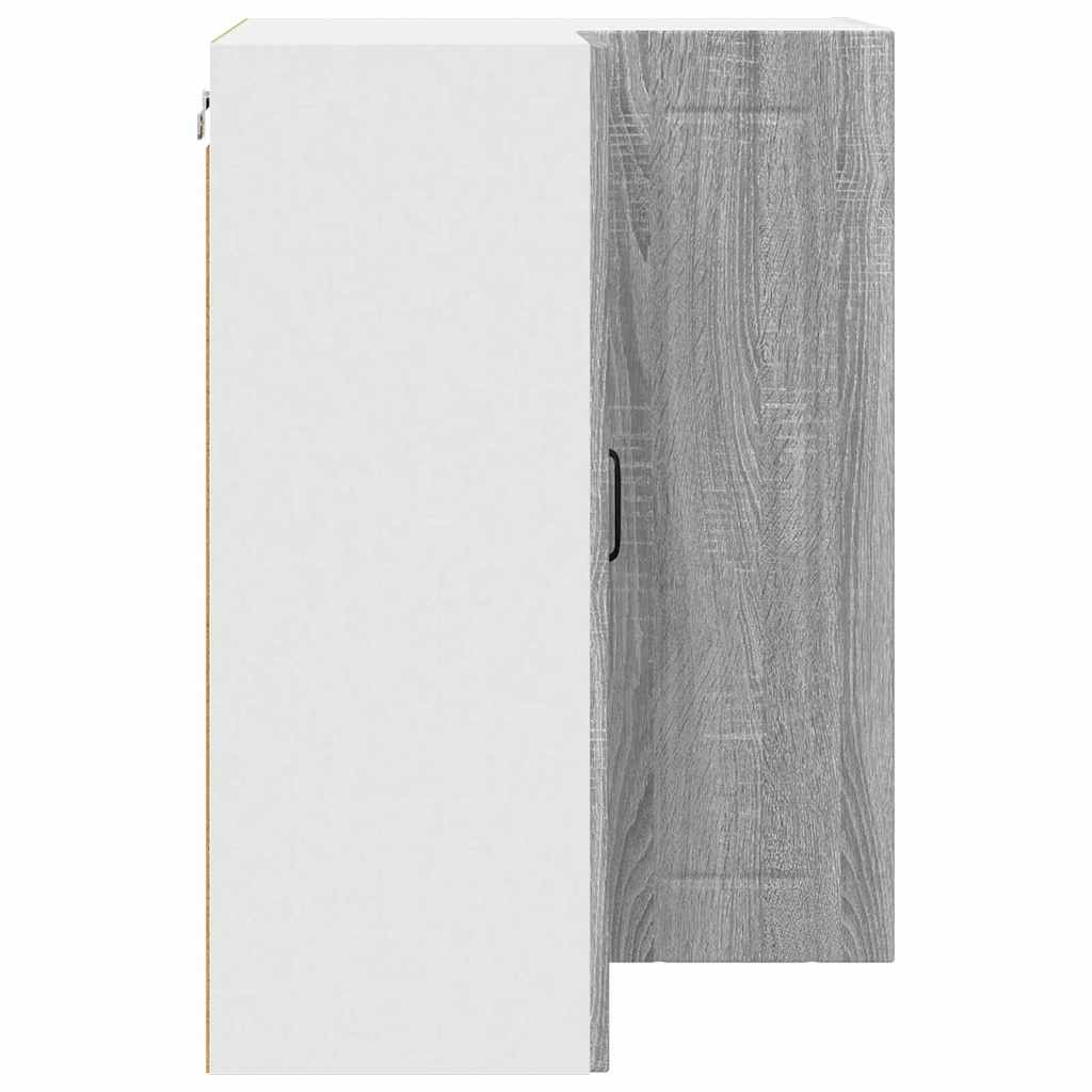 Vegghjørneskap LUCCA Grå sonoma 57 x 57 x 80 cm Konstruert tre
