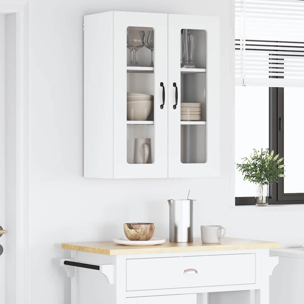 Vegghylle LUCCA Hvit 60 x 31 x 80 cm Konstruert tre