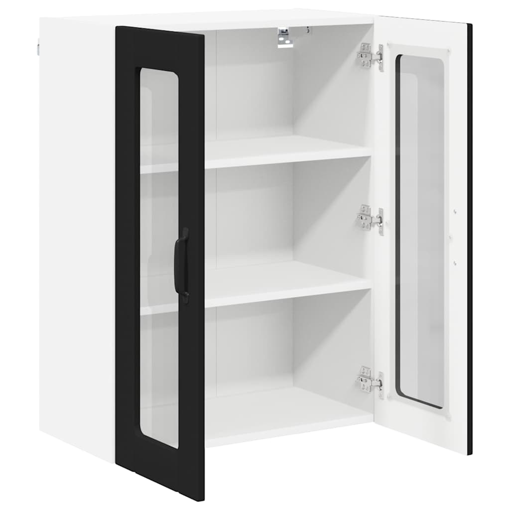 Vegghylle LUCCA Svart 60 x 31 x 80 cm Konstruert tre