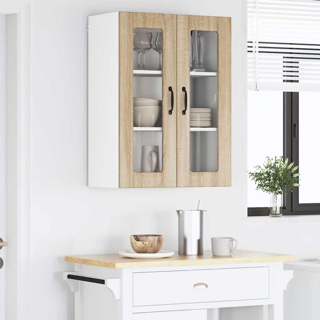 Vegghylle LUCCA Sonoma eik 60 x 31 x 80 cm Konstruert tre