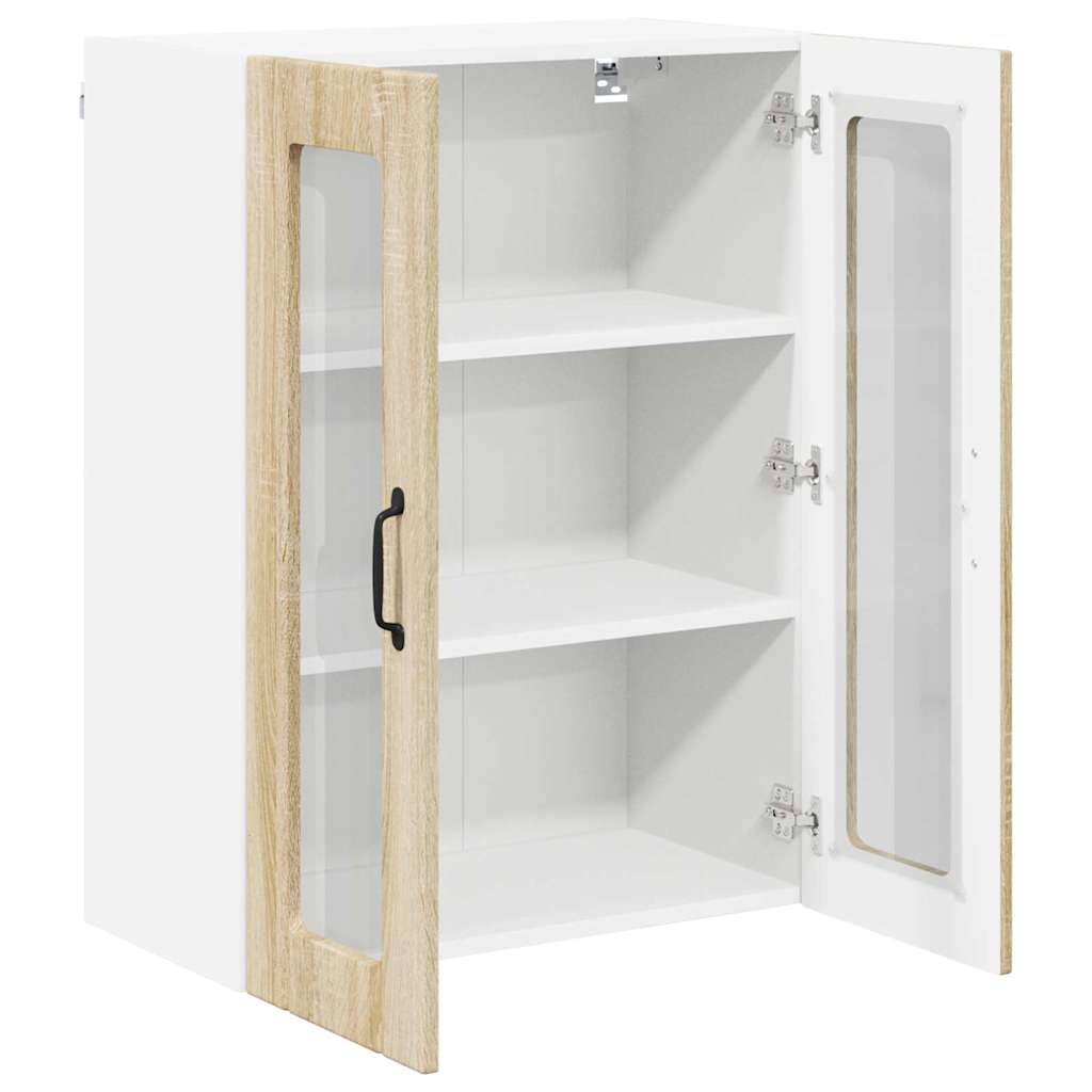 Vegghylle LUCCA Sonoma eik 60 x 31 x 80 cm Konstruert tre