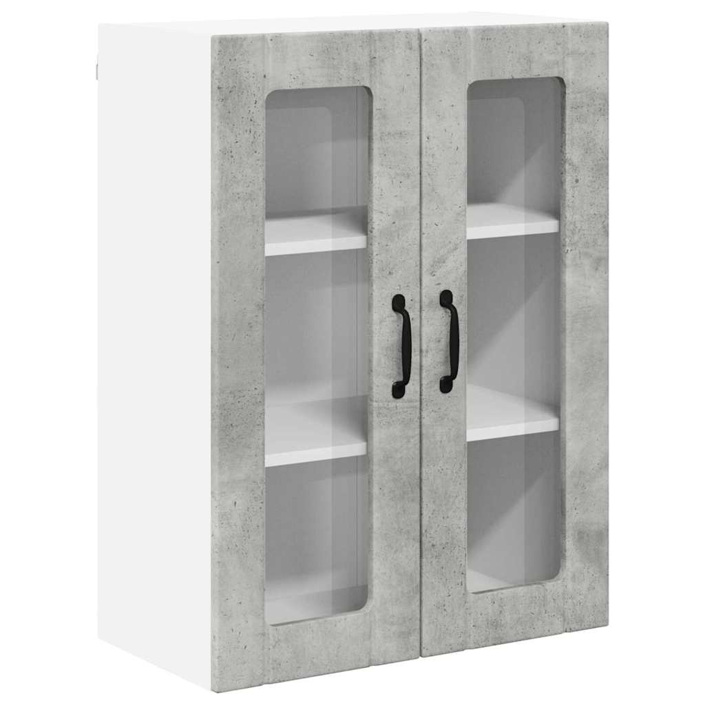Vegghylle LUCCA Betonggrå 60 x 31 x 80 cm Konstruert tre