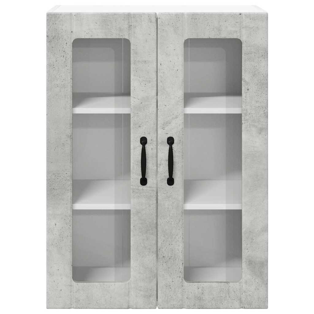 Vegghylle LUCCA Betonggrå 60 x 31 x 80 cm Konstruert tre