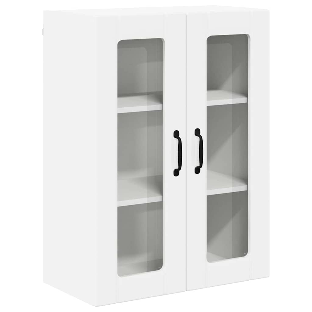 Vegghylle LUCCA Høgglans hvit 60 x 31 x 80 cm Konstruert tre