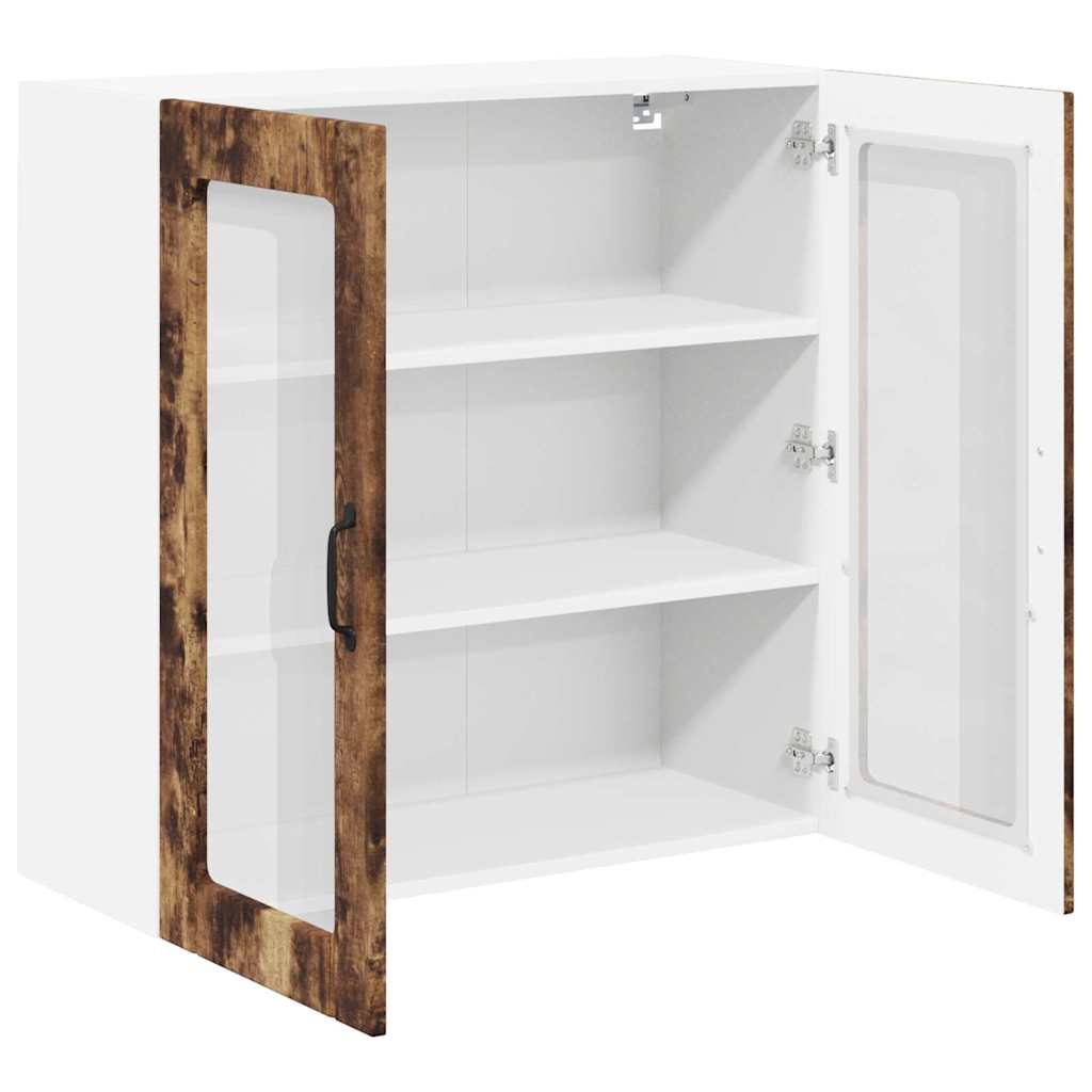 Vegghylle LUCCA Røkt Eik 60 x 31 x 80 cm Konstruert tre