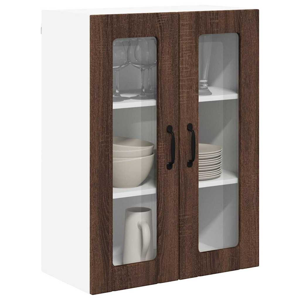 Vegghylle LUCCA Brun eik 60 x 31 x 80 cm Konstruert tre