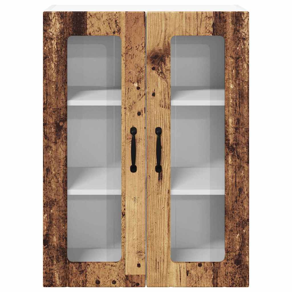 Vegghylle LUCCA Gammelt tre 60 x 31 x 80 cm Konstruert tre