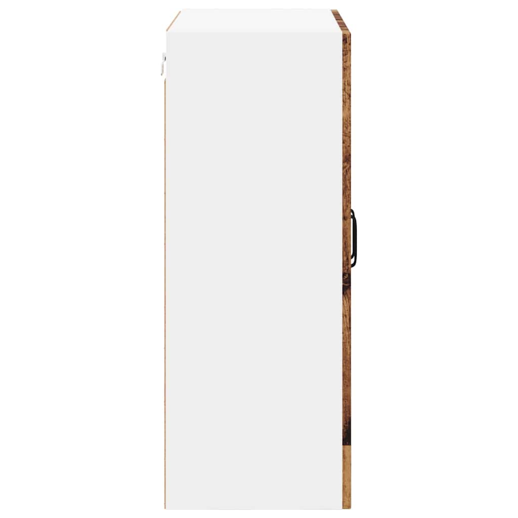 Vegghylle LUCCA Gammelt tre 60 x 31 x 80 cm Konstruert tre