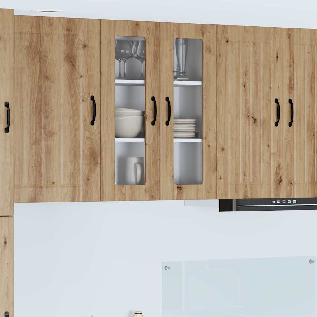 Vegghylle LUCCA Artisan eik 60 x 31 x 80 cm Konstruert tre